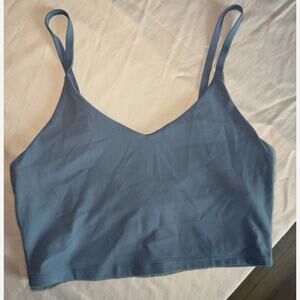 Blue Cropped Athleta Tank Top Size Small